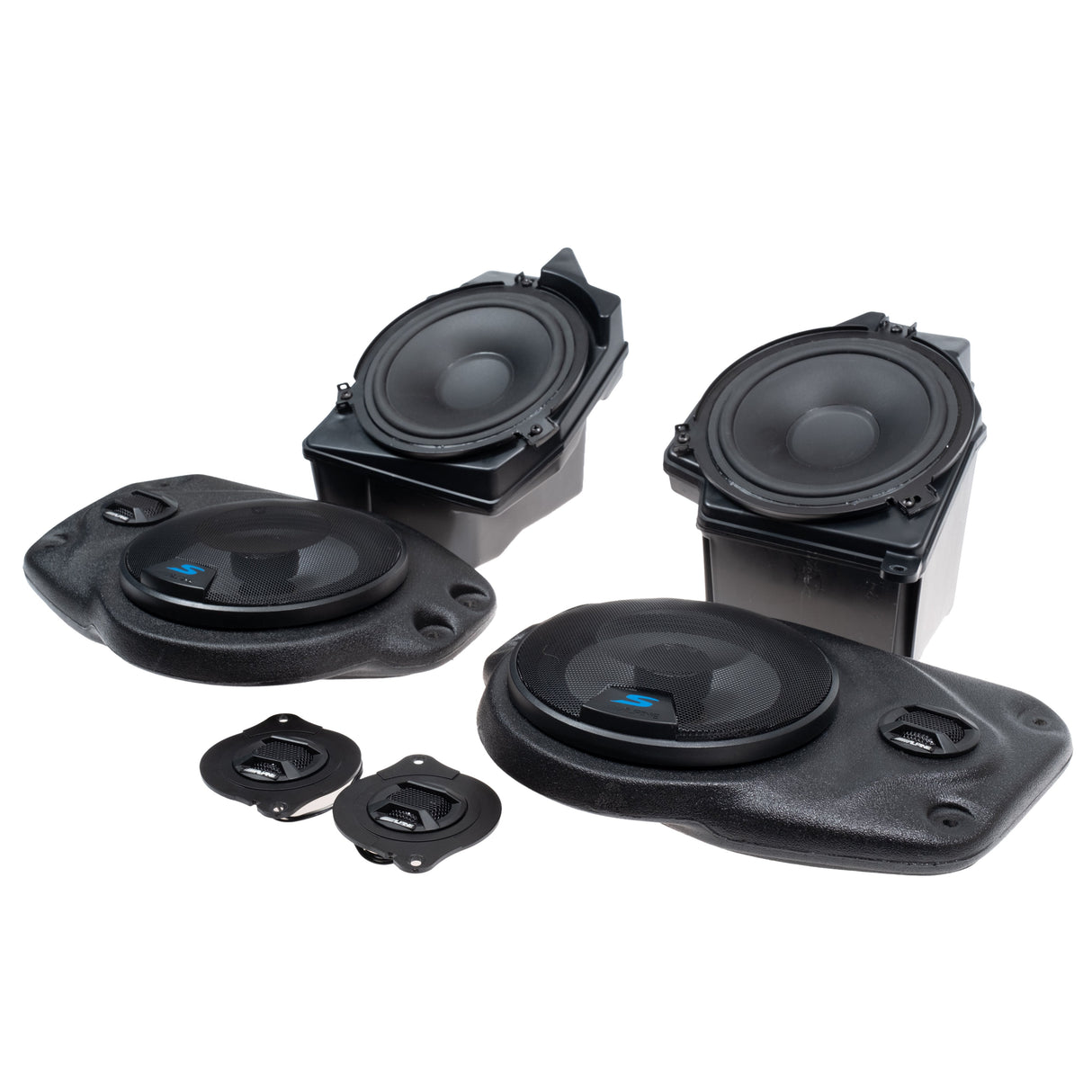 Alpine Plug & Play Full Speaker S65 Upgrade Bundle | '18-'23 JL Wrangler/ '20-'23 JT Gladiator