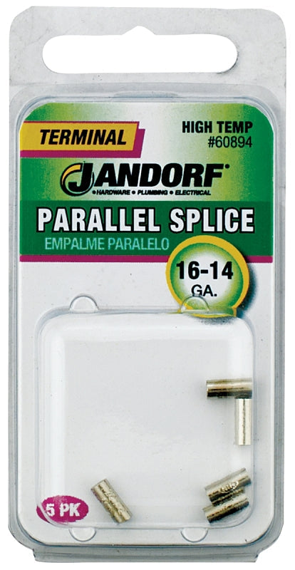 Jandorf Butt Splice Connector, 16 to 14 AWG Wire, 5/PK #60894 Jandorf