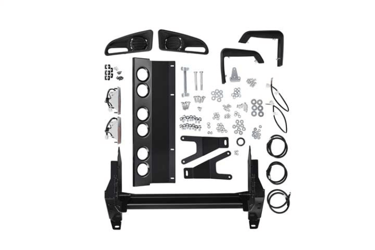 ARB 3423130B Toyota Tacoma 2005-2011 Deluxe Front Bumper Winch Ready with Grille Guard, Black Powder Coat Finish
