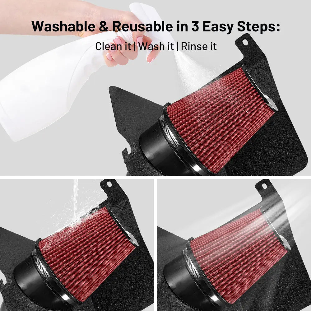 Flashark Cold Air Intake Kit — 2004-2005 Chevy Silverado / GMC Sierra 2500HD 3500 6.6L Duramax LLY