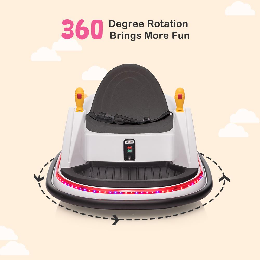 360° Electric Bumper Car for Kids - Battery Powered Ride-On Toy