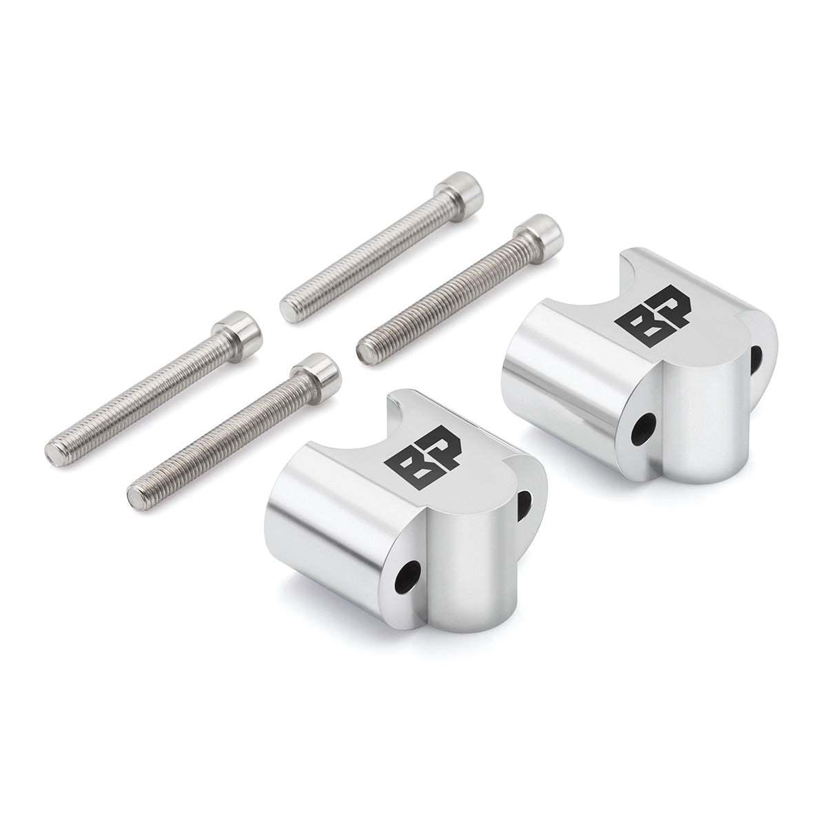 1996-2005 Yamaha Royal Star Silver Handlebar Risers