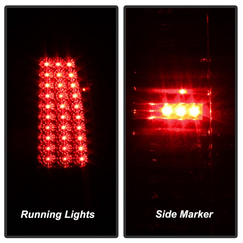 xTune Chevy Silverado 1500/2500/3500 99-02 LED Tail Lights Red Smoke ALT-ON-CS99-LED-RS