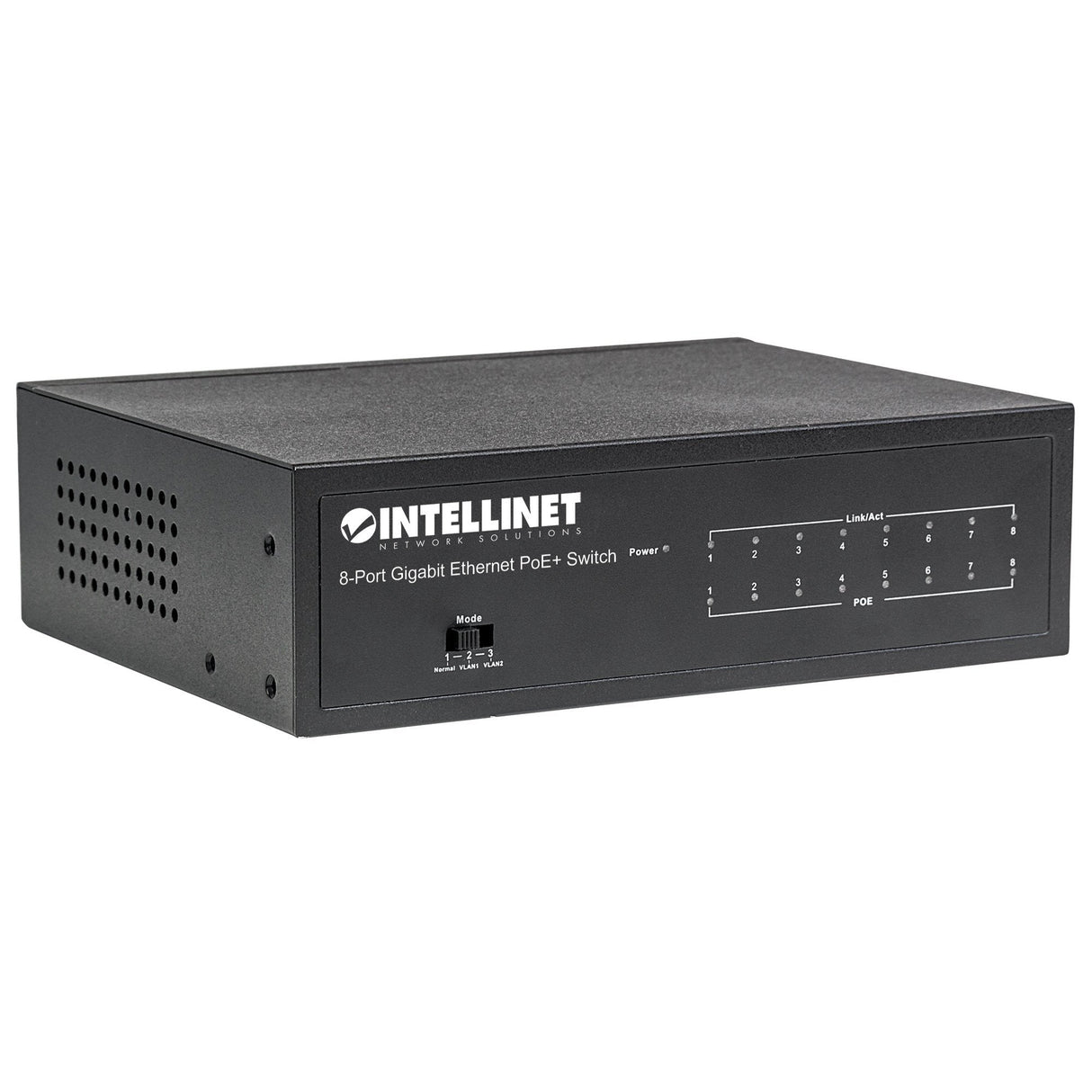 Intellinet® 60W 8-Port Gigabit Ethernet PoE+ Switch TekShack