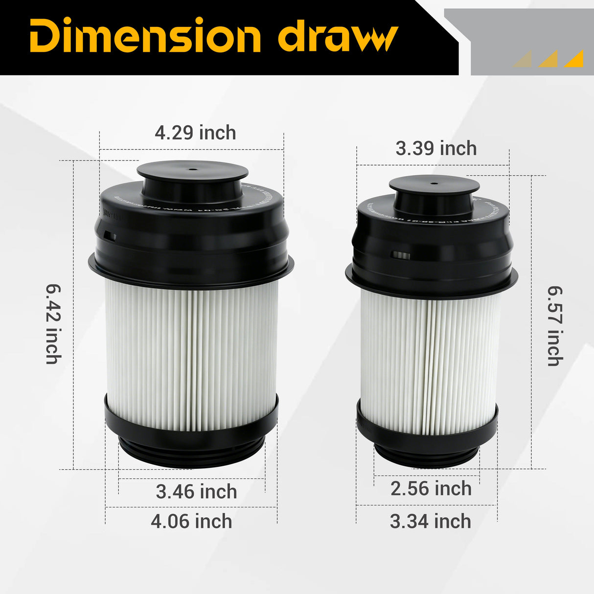 Trucktok 2025-2026 6.7L Ram Primary & Secondary Fuel Filter Replace 68677800AA TruckTok