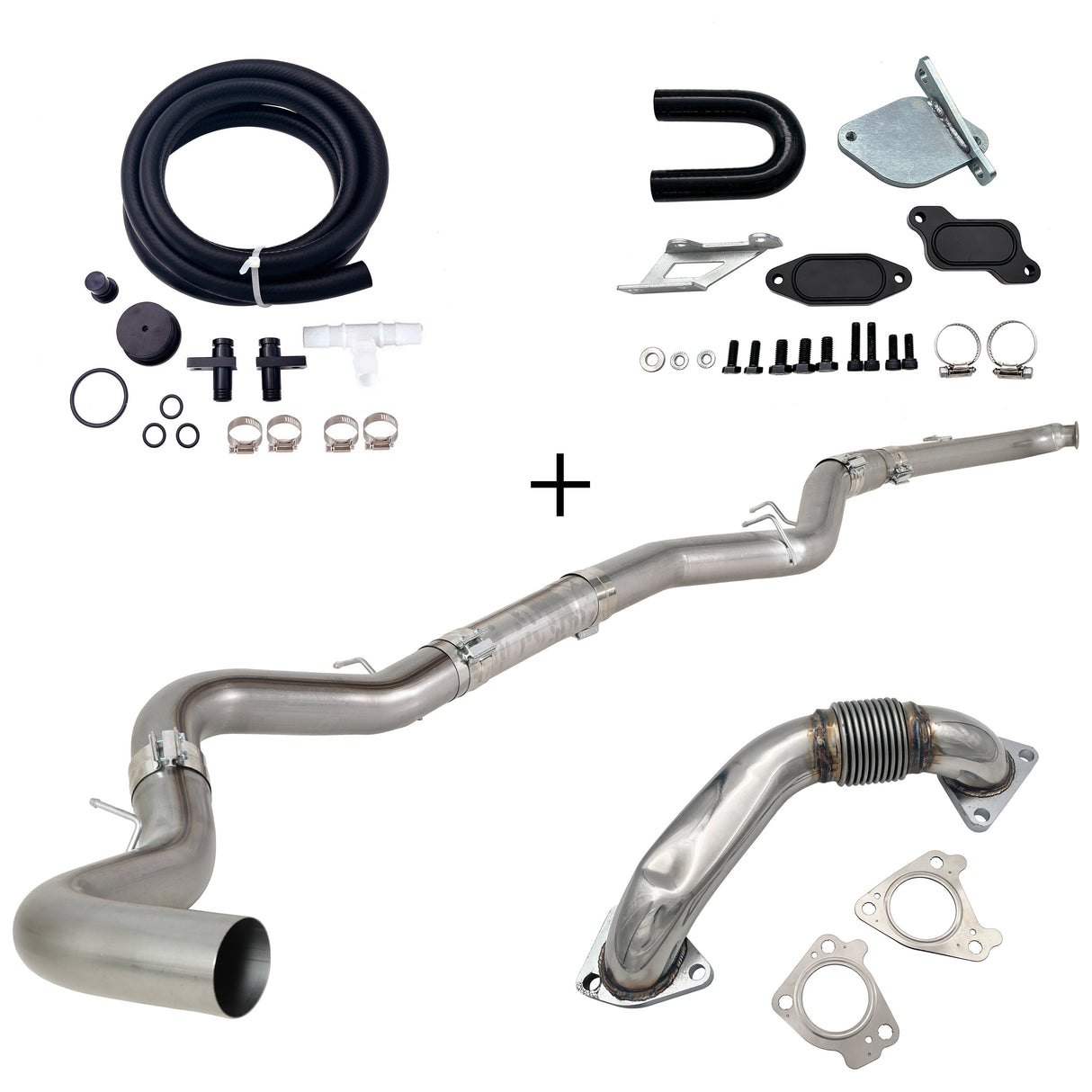 TruckTok 2007.5-2010 6.6L Duramax LMM 4"/5" Dp-back DPF pipe & EGR delete kit TruckTok