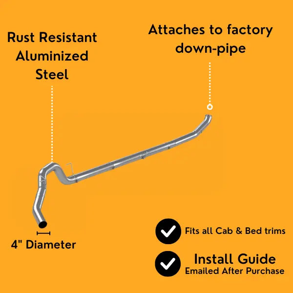 4" Full Exhaust System | Ram 6.7L Cummins 2013-2018 thedieseldudes