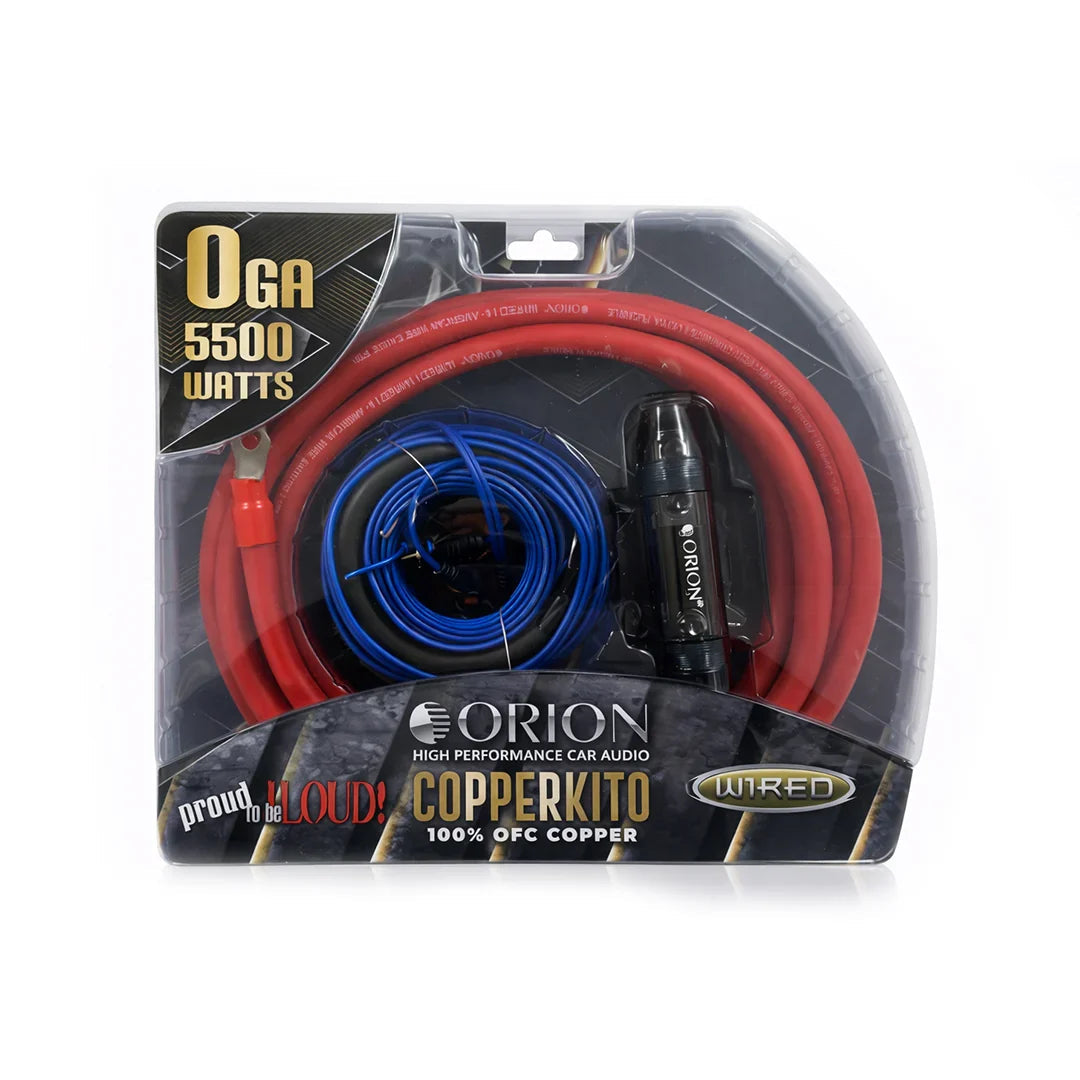 ORION 0-GAUGE 100% OXYGEN FREE COPPER (OFC) AMPLIFIER WIRING KIT I COPPERKIT0 Orion