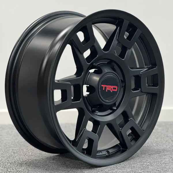 TRD Black Rims 17 – 17x7.5" Matte Black Toyota Style Wheels (Set of 4)