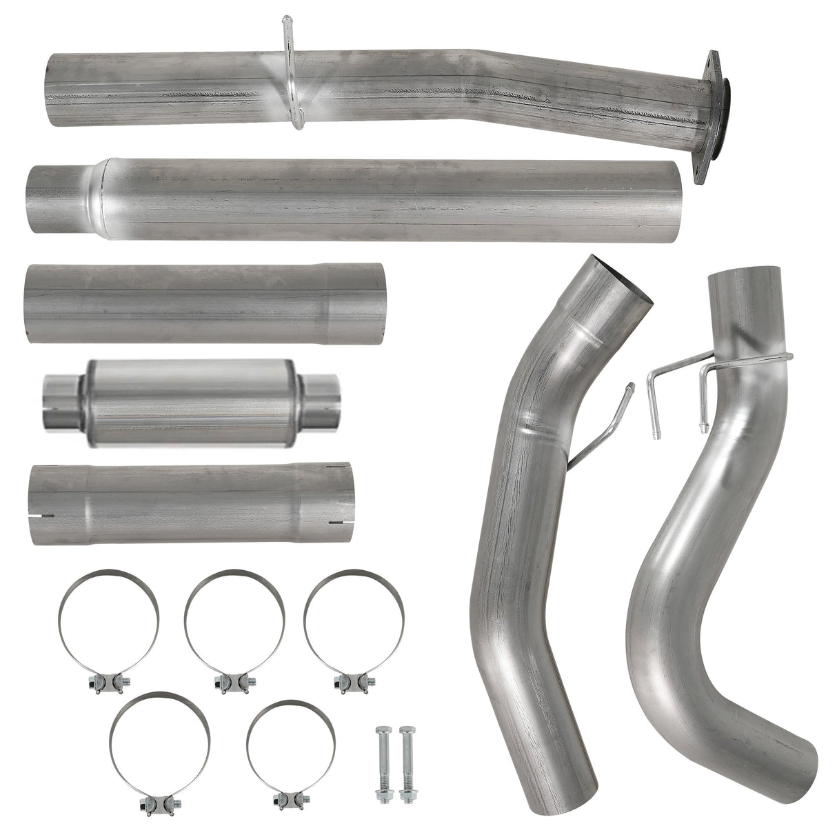 TruckTok 2008-2010 Ford 6.4L Powerstroke 5" Dp-Back DPF Delete Pipe(With Muffler) TruckTok