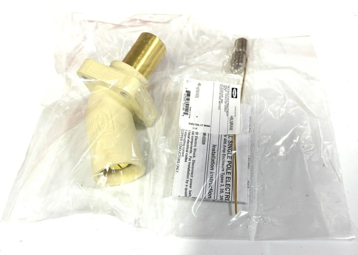 400 AMP HUBBELL SERIES 16 CAMLOCK DEVICES PANEL ANGLE RECEPT MALE 600V HBLMRAW Hubbell