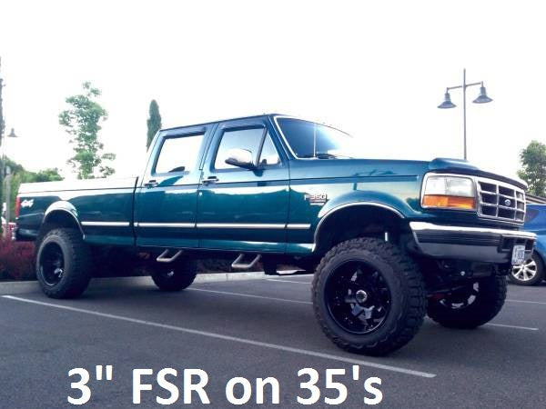 Reverse Shackle Kit - (OBS Springs) 1992-1997 F-250/350 Sky's Offroad Design