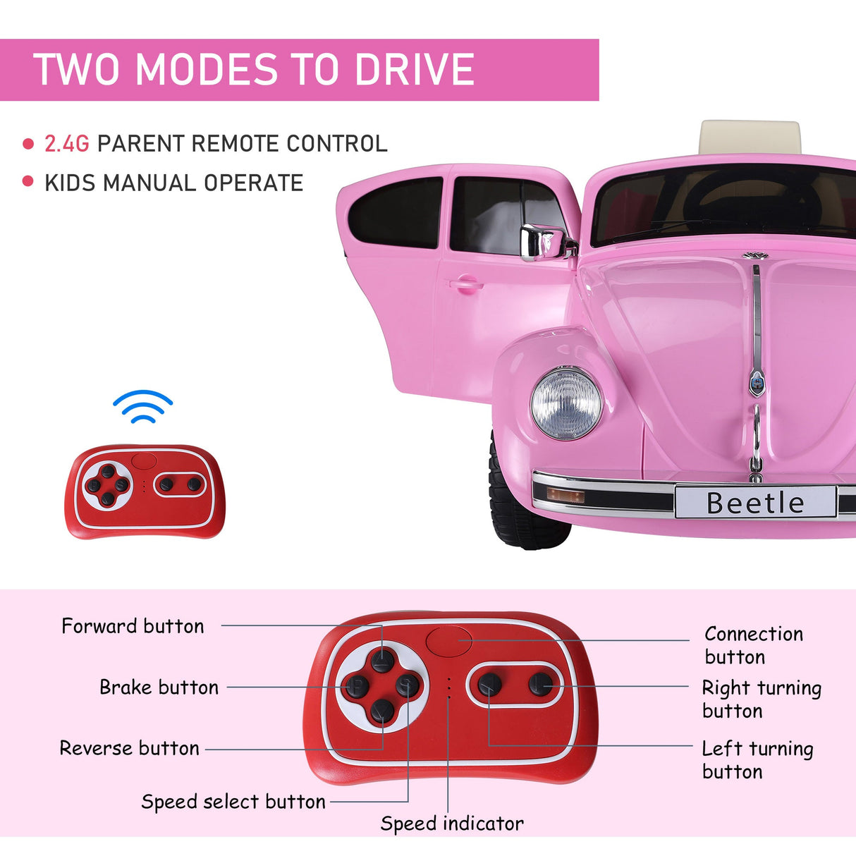 Volkswagen Electric Kids Ride-On Car 6V Battery Powered Toy