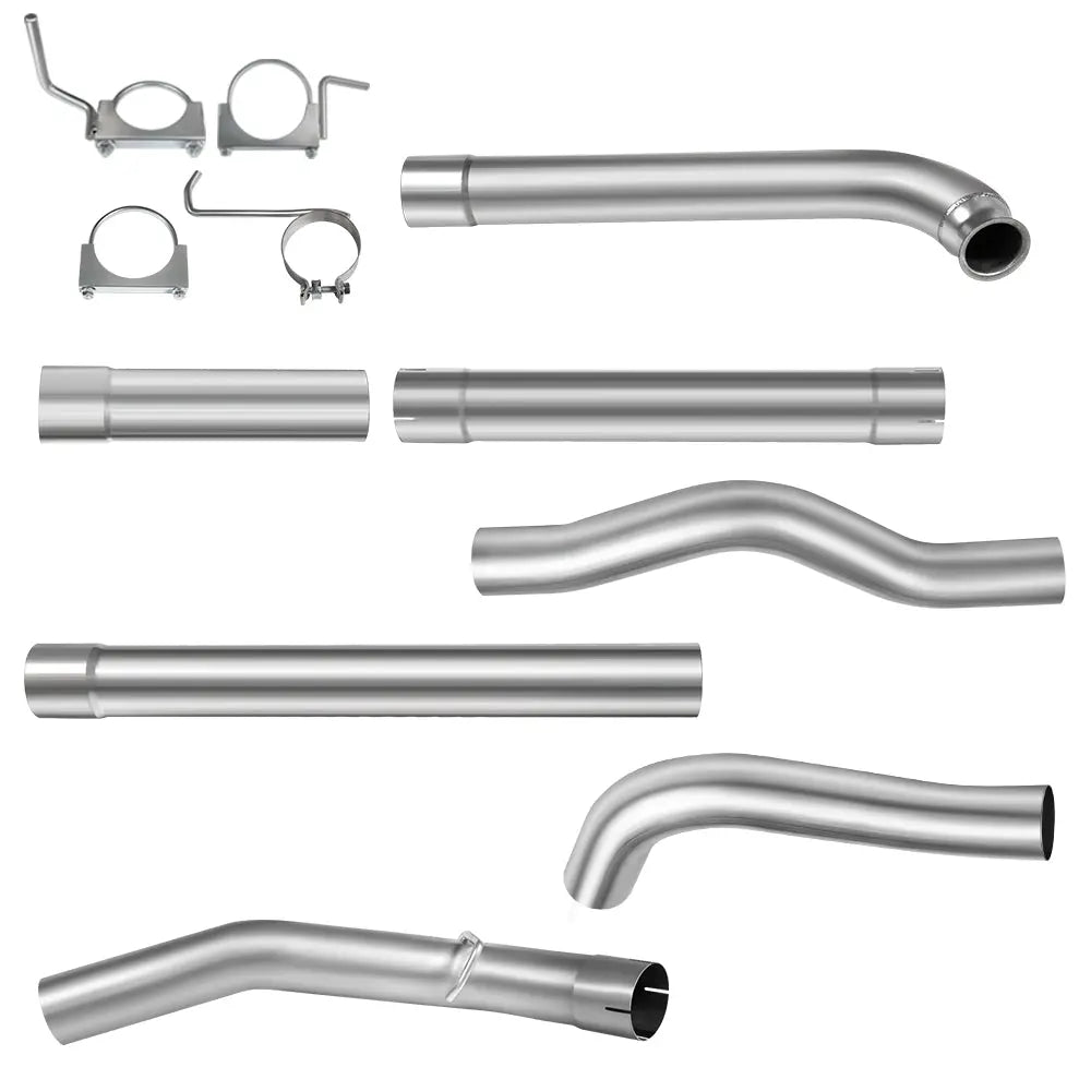 For 4 Inch/5 Inch 2001-2007 LBZ LLY LB7 6.6 for Chevy Duramax Downpipe-Back DPF Delete Race Pipe Flashark