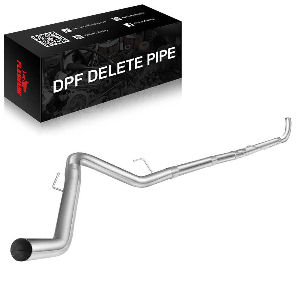 For 4.0/5.0 Inch 2013-2018 6.7 Cummins DPF Delete Race Pipe Dodge Ram 2500/3500 Turbo-Back Flashark