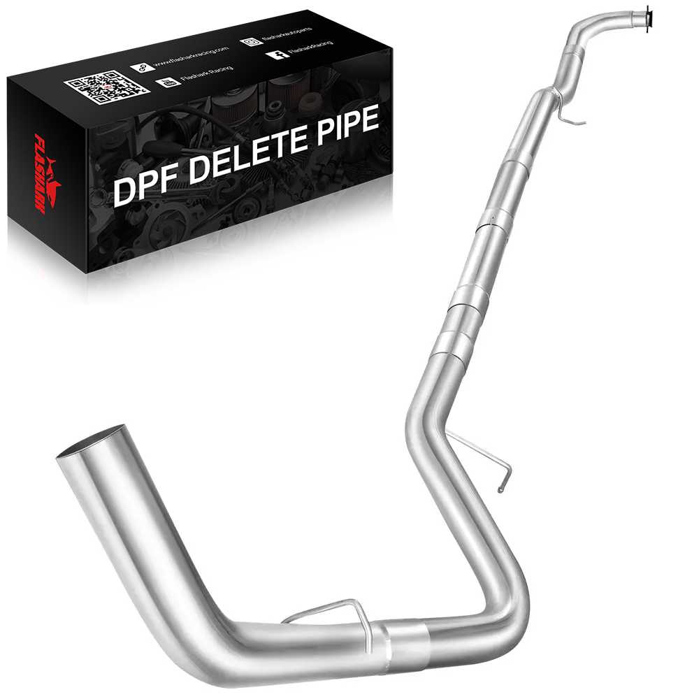For 4.0/5.0 Inch 2017-2019 L5P 6.6 Duramax Chevy GMC DPF Delete Race Pipe Downpipe-Back