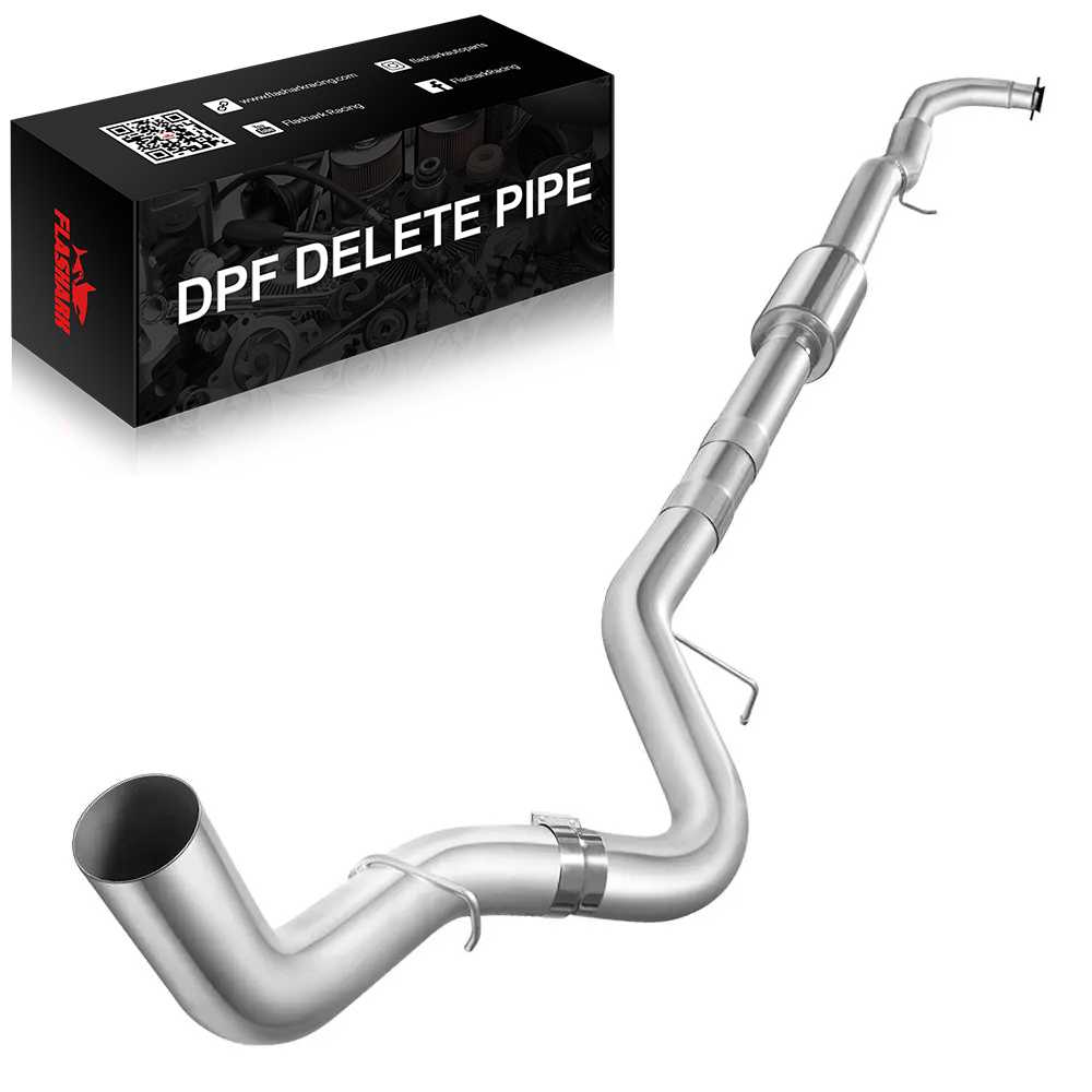 For 4.0/5.0 Inch 2017-2019 L5P 6.6 Duramax Chevy GMC DPF Delete Race Pipe Downpipe-Back
