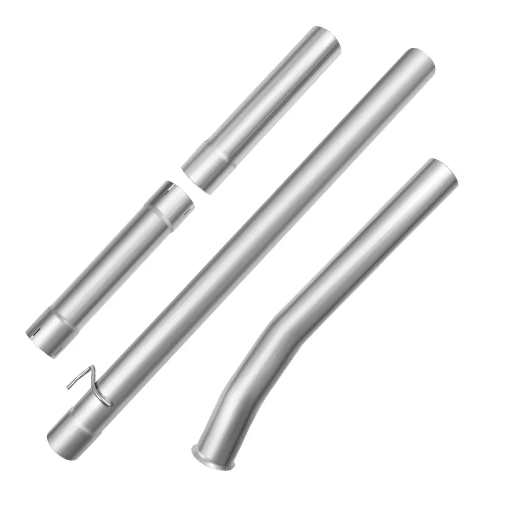 For 4.0 Inch 2008-2010 Ford 6.4 Powerstroke Cat & DPF Delete Race Downpipe-Back Pipe F-250 F-350 F-450 F-550 Flashark