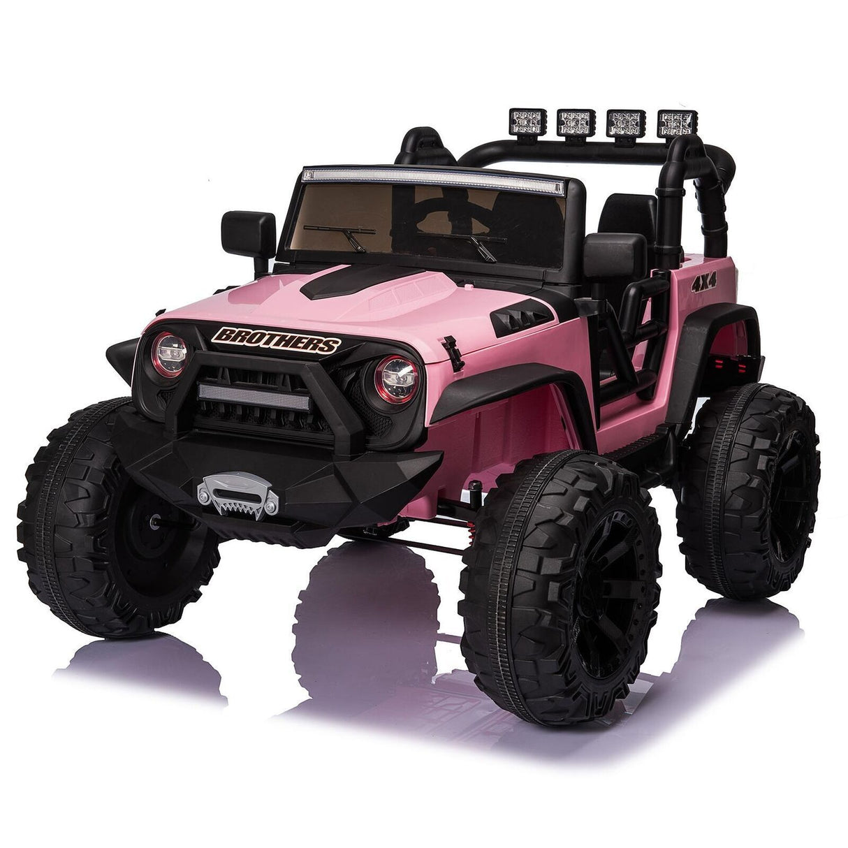 400W Electric Ride On Truck for Kids with AUX Port, LED Lights, and Remote Control