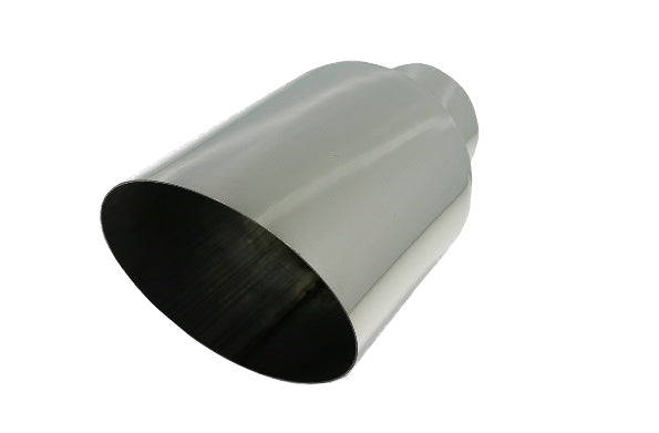 45 Deg Angle Cut | Polished 304 Stainless Exhaust Tip Mel's Manufacturing