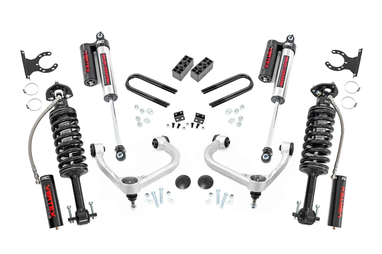 Rough Country 3 Inch Lift Kit Forged UCA Ford F-150 4WD 2021-2026 41430