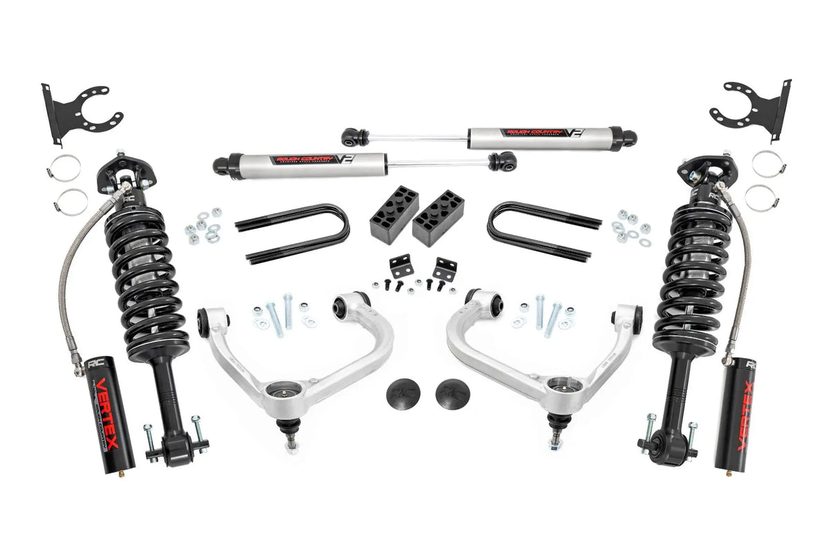 Rough Country 3 Inch Lift Kit Forged UCA Ford F-150 4WD 2021-2026 41430