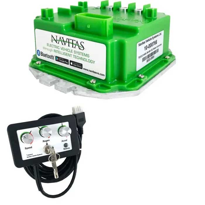 Navitas TSX 3.0 600A DC Controller Kit for Club Car with OTF and Golf Cart Specific Adapter Harness for Quick & Easy Plug-N-Play Installation