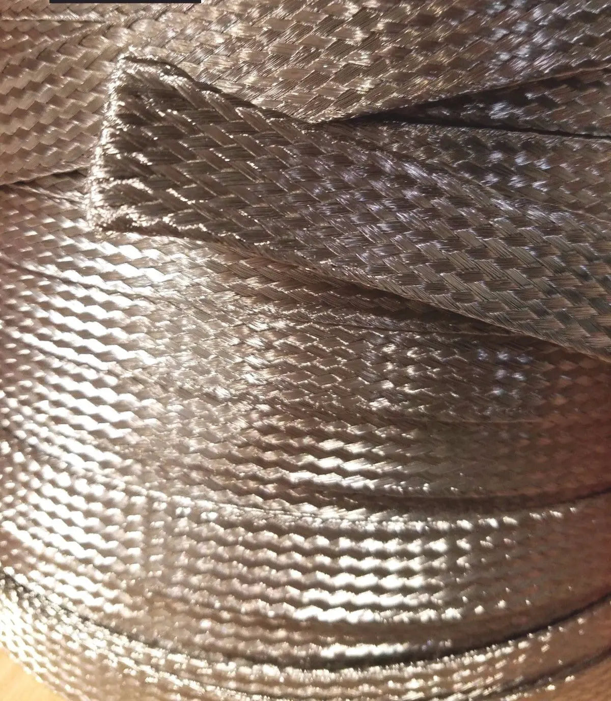 1" Stainless Steel FLAT Ground Braid Sleeving 304 WIRE COVER PROTECTION - 25 FT AC/DC WIRE AND SUPPLY