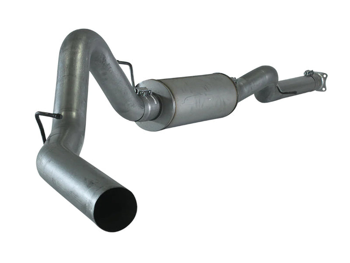 Cat Back Single Aluminized 4 Inch Exhaust with OEM 4 Bolt Flange, 2001-2007 GM 6.6L Duramax LB7 LLY LBZ SCS