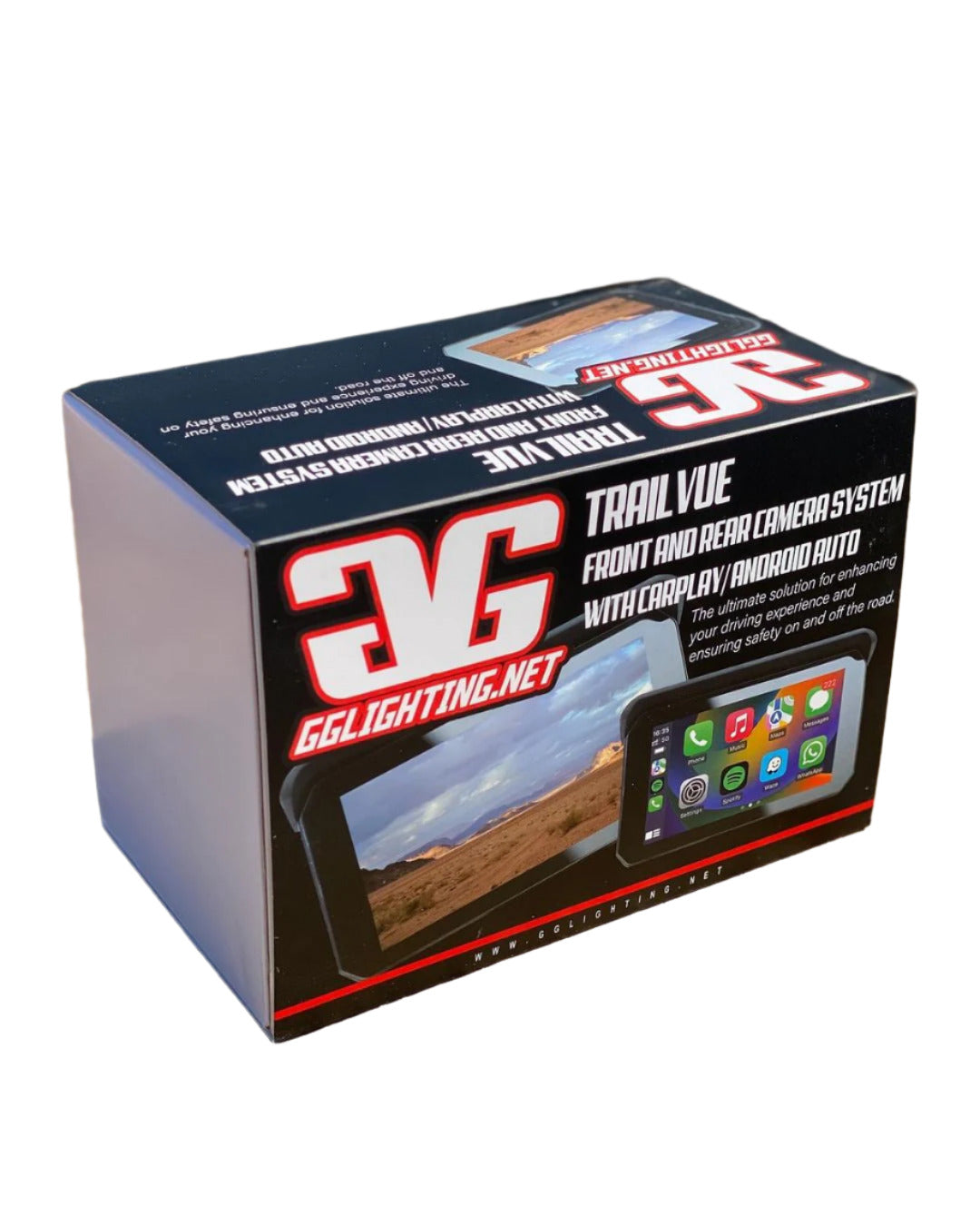 TrailVue Front and Rear Camera System with Carplay/Android Auto GGLighting