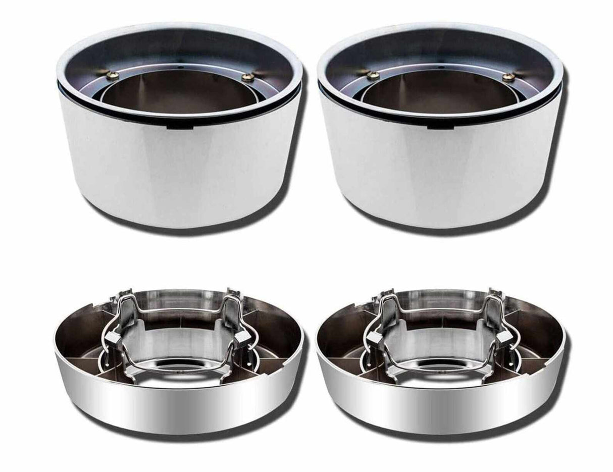 Complete Performance Front Wheel Center Hub Cap Set - (Open - 4x4) - 1992-1997 Ford F-Series Complete Performance