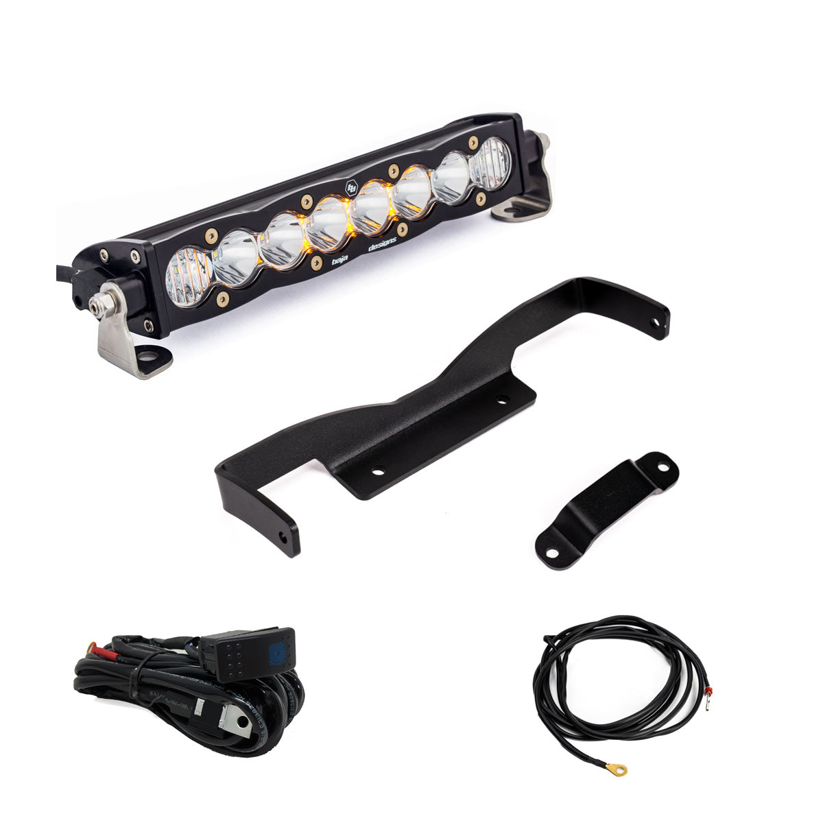 Baja Design Can-Am, Maverick R, Clear 10" S8 Shock Tower Kit Baja Designs