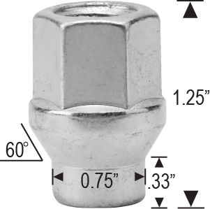 Wheel Spacer Lug Nut Far From Stock