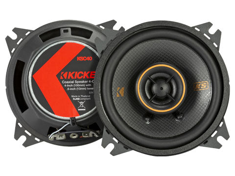 Kicker KSC404 | 4" 2-Way Coaxial Speakers 4-Ohm (Pair)