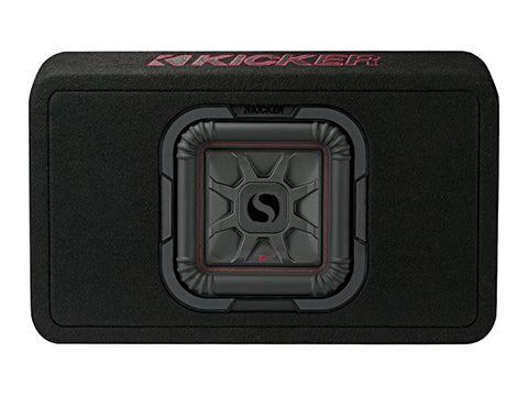 Kicker 46TL7T122 Sealed Enclosure w/ Single L7T Series 12" Shallow Subwoofer Kicker