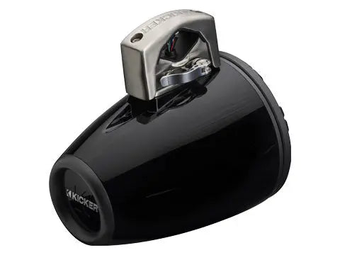 Kicker KMTCXL8 | 8" Marine Wakeboard Tower Speakers w/ RGB Lighting - Black (Pair) Kicker