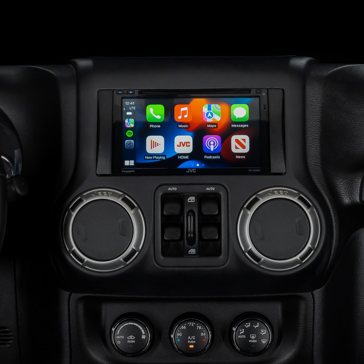 JVC KW-V960BW Plug and Play Bundle w/ CD & DVD | '07-'18 Jeep JK Wranglers