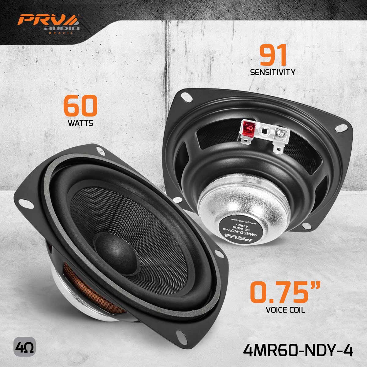 PRV 4MR60-NDY-4 Midrange PRV Audio