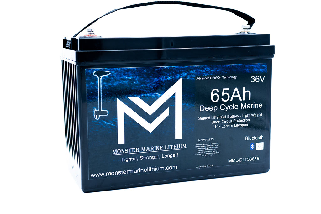 36V 65Ah Bluetooth Lithium Trolling Battery