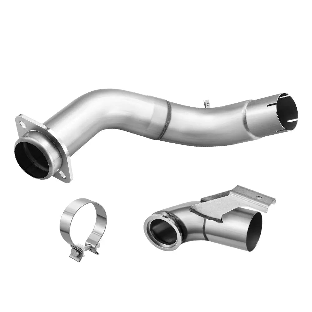 4" Turbo Downpipe Exhaust For 2015-2019 Ford 6.7L Powerstroke F250 F350 F450 F550