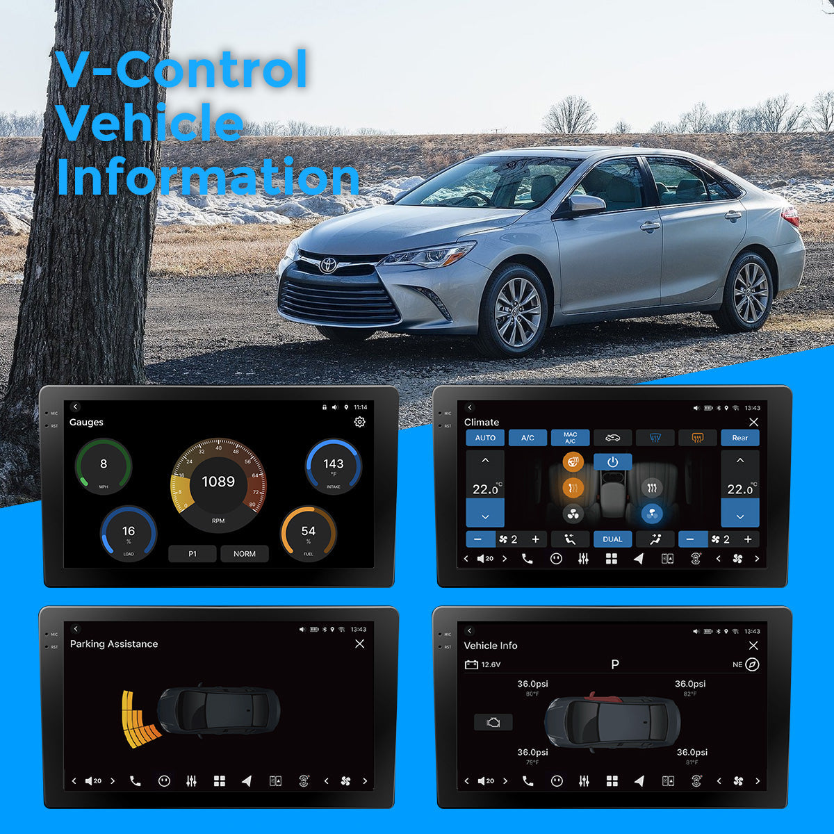 VISION 10” Custom-Fit Car Stereo for Toyota Camry 2015-2017