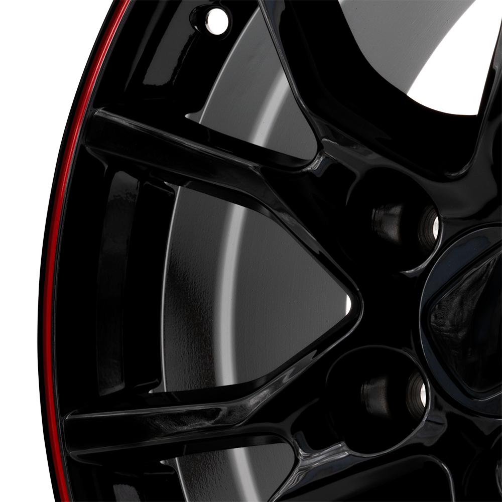 Honda Civic Wheel Rims 17x7.5 5x114.3 Type R Style Red Lip Set of 4