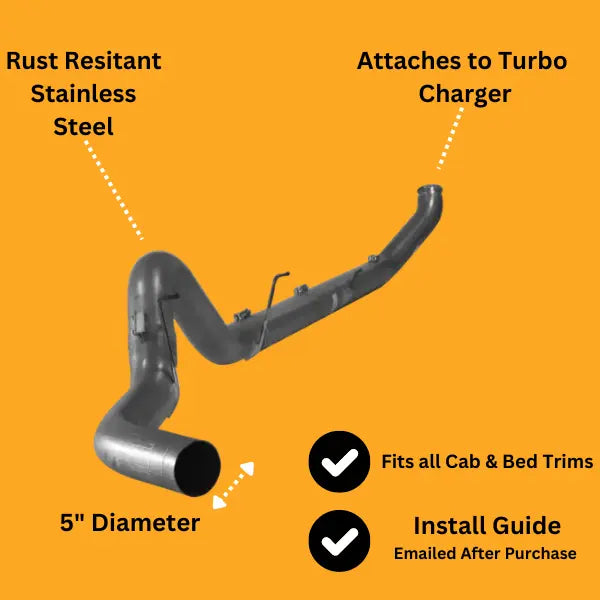 5" Exhaust DPF Delete | Dodge Ram 6.7L Cummins 2007.5-2012 thedieseldudes
