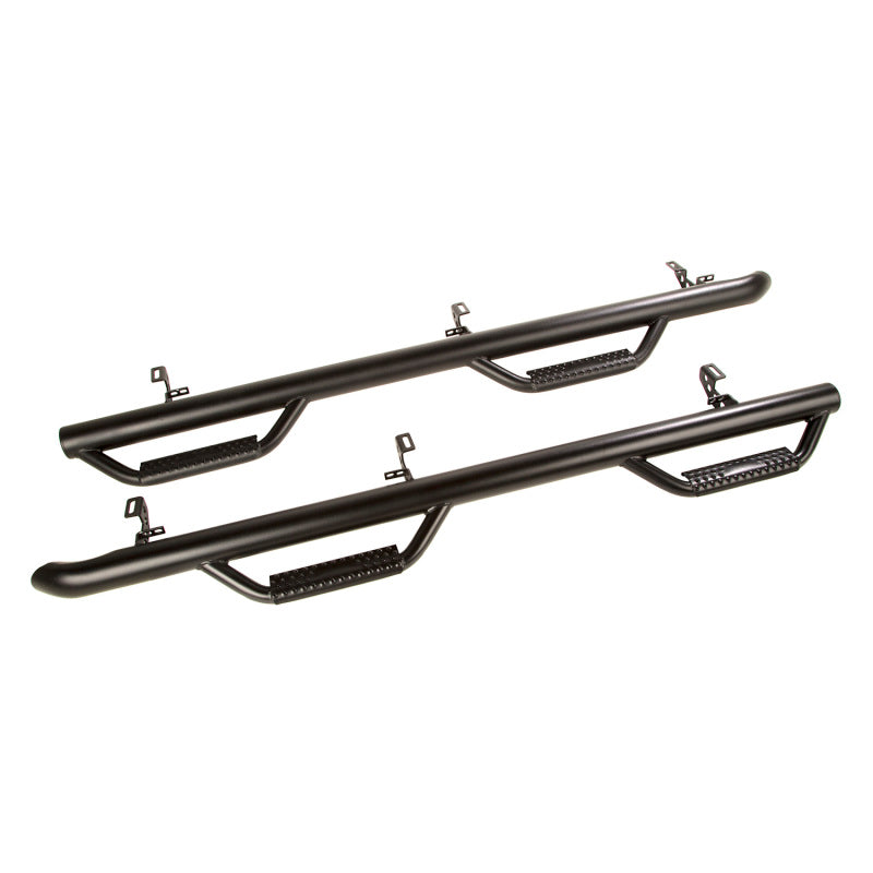 Rugged Ridge Spartan Nerf Bar Textured Black I '18- '24 Jeep JLU Wrangler 4 Door