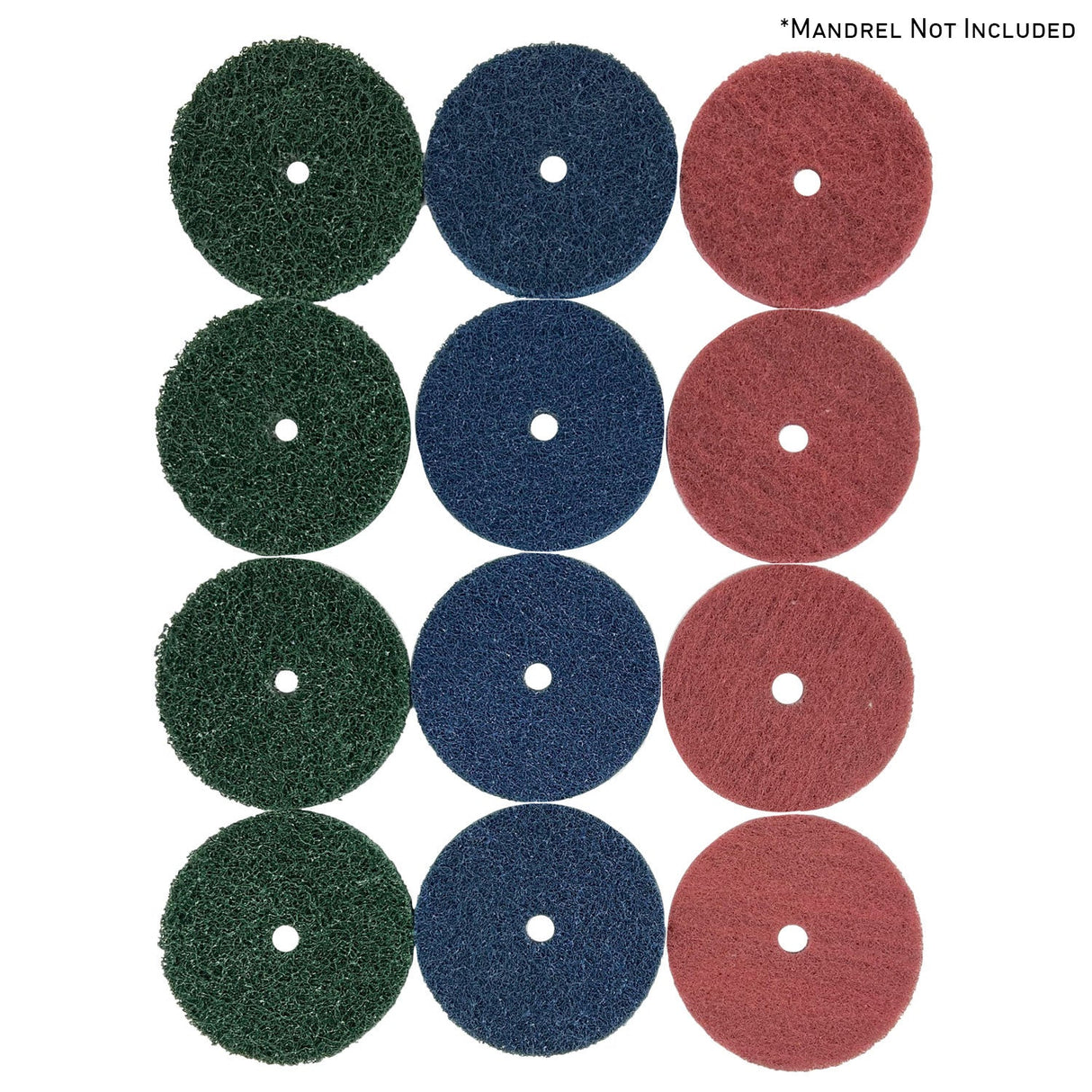 Mini Surface Prep Buff and Blend Discs (1/2" Arbor Hole)