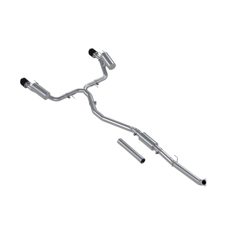 Échappement arrière Cat-Back MBRP 22-24 Honda Civic SI 1,5 L T304 SS 3 pouces 2,5 pouces double division arrière avec embouts CF