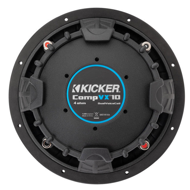 Kicker CVX 10" 600W RMS Subwoofer DVC 4-Ohm