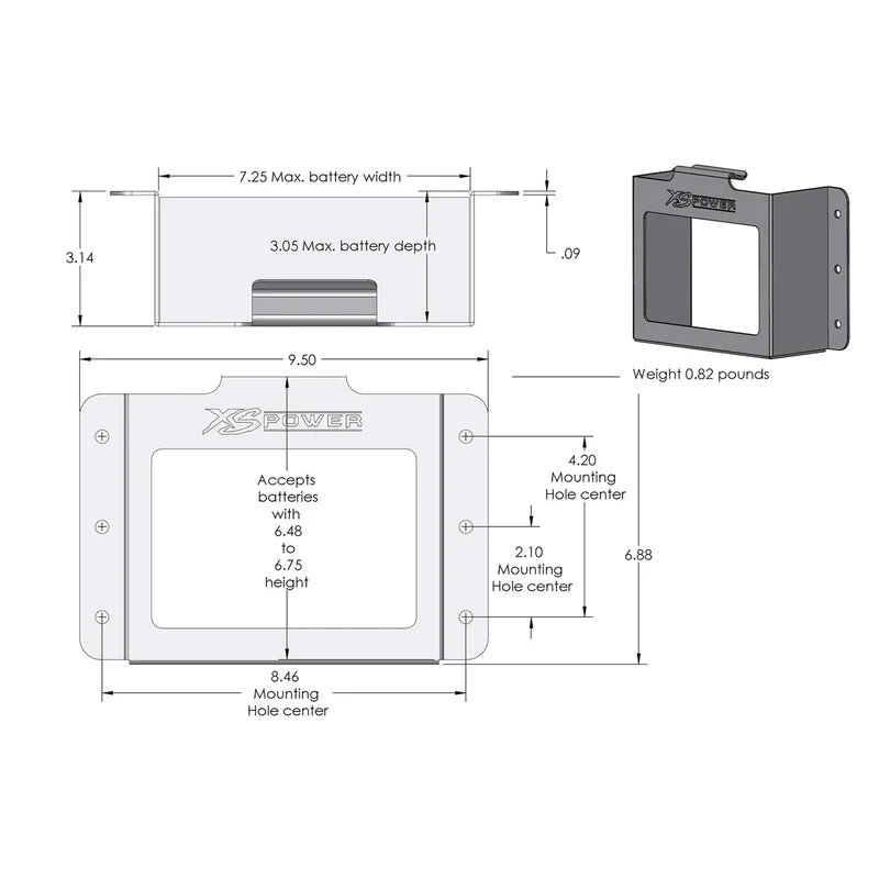 XS Power 511-680 Side Mount XS Power