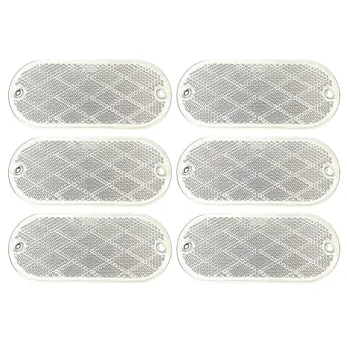 All Star Truck Parts Oval Reflectors for Trailers RVs ASTPRF2421A/R Red 2 Each