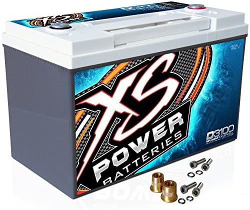 XS Power D3100 12V Group 31 AGM 5000 Amp Battery w/ FREE 580 Top Post Terminals XS Power